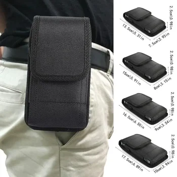 Handy Nylon Tasche Universal Handy Gürtel Clip Tragen Holster Fall Taille Tasche Schwarz Outdoor Sport