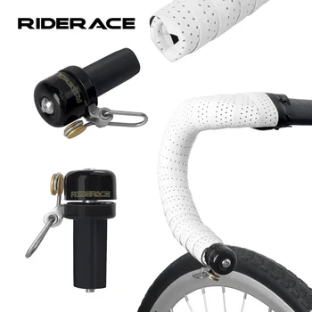 RIDERACE Rennrad Glocke Horn Kupfer Fahrrad Lenker Stecker End Ring Klar Lauter Ton Warnung Alarm Sicherheit
