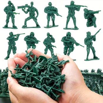 Grün 5 cm militärische taktische Soldat Miniaturen Armee Modellfiguren für Sammler Diorama zeigt Kriegsszene