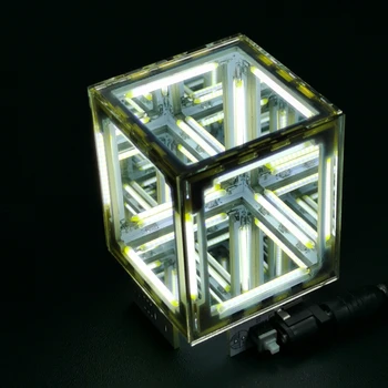 Vierdimensionale Raum Supercube Kreative Abyss Nacht Teile Montage Elektronische DIY Engineering Löten Praxis