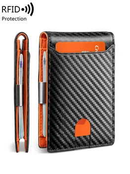 Minimalistisches Herren-Portemonnaie, multifunktional, RFID-blockierend, für die Vordertasche, tragbarer