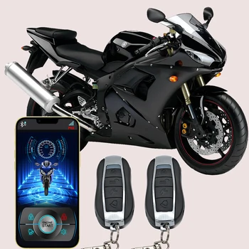 Motorrad Einbrecher Alarm Smartphone APP Steuerung Remote Start Up Lock Entsperren Vibration Warnung