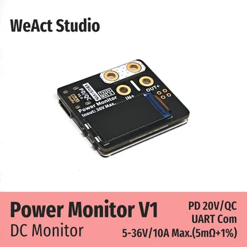 WeAct Leistungsmonitor Spannungs- und Strommesser 36V 10A Uart PD QC
