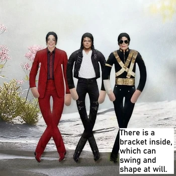 Michael Jackson Cosplay Requisiten-Puppe, abstrakte Plüschpuppe, bewegliches Skelett, MJ Rat Dry Figur