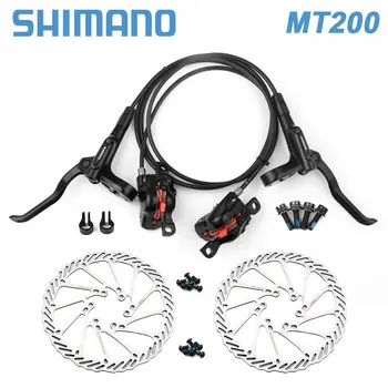 Shimano MTB Hydraulische Scheibenbremse MT200 BR BL Mountainbike Hydraulische Bremse 160mm Rotoren Fahrrad