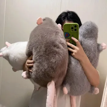Nette 40/55/90 cm Maus Puppe Cartoon Übergroßen Blume Zweig Ratte Puppe Weiche Plüsch Tier Figur Kinder