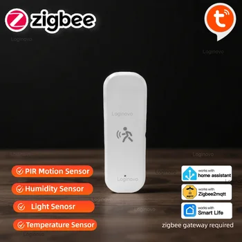Zigbee 3,0 PIR Motion Sensor Tuya Smart Leben Mmwave Radar Feuchtigkeit Temperatur Licht Sensor Detektor