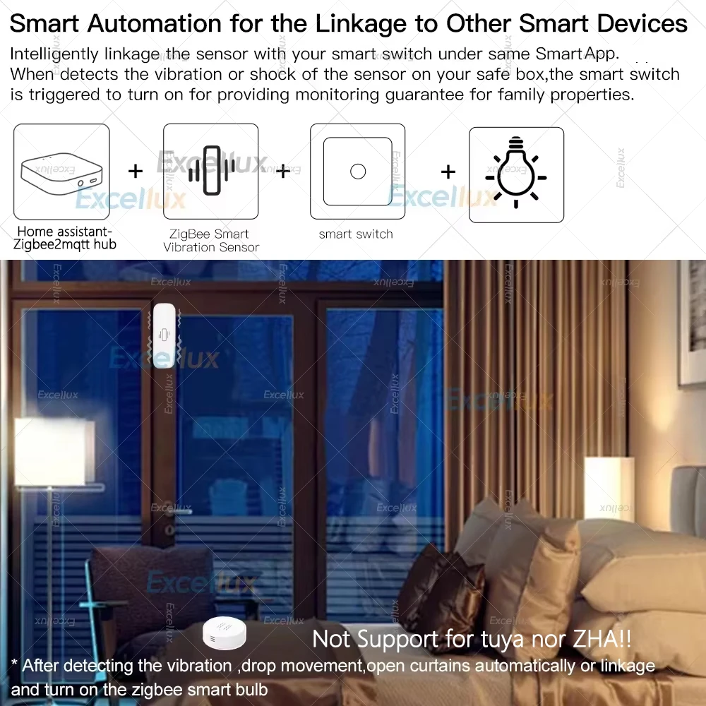 ZigBee Smart Vibration Sensor Tilt Detector Monitor App – Bild 6