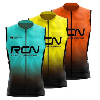 Rvouei Frühling und Herbst Neue winddichte Radtrikot-Weste, ärmellos, leicht, atmungsaktiv, Fahrradbekleidung