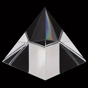 Prisma, optisches Glas, Kristallpyramide, 40 mm Seitenlänge, rechteckige Pyramide, polyedrische