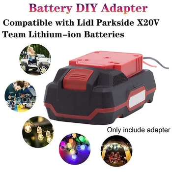 Batterie-DIY-Adapter für Lidl Parkside X20V Team Lithium-Ionen-Akku mit 14 AWG-Drähten