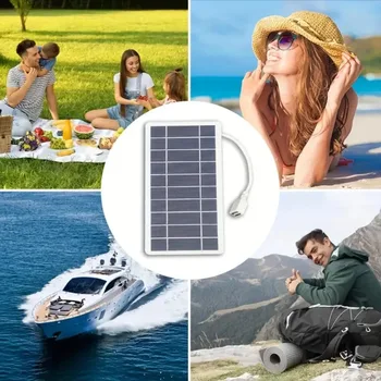 Tragbares USB-Solarpanel-Ladegerät, sicheres, stabiles Ladegerät, kompatibel mit Handys, Ventilatoren