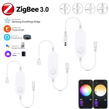 Zigbee 3.0 Smart LED Controller DC5V 12V 24V Dimmer Einfarbig CCT RGB RGBW RGBCCT LED Streifen für Tuya Alexa