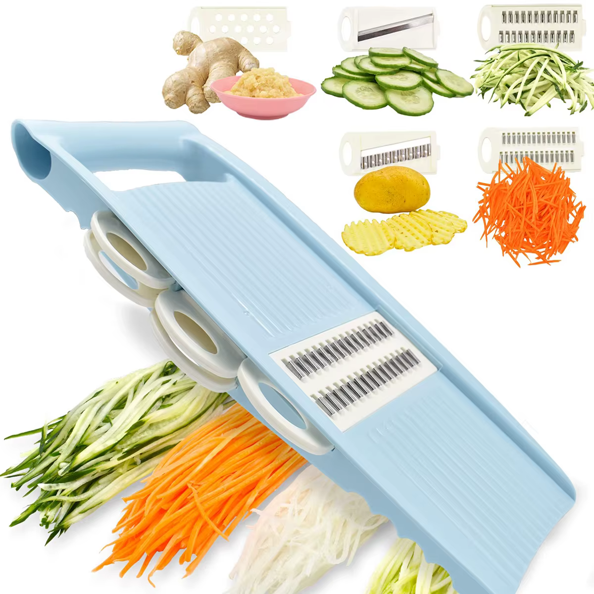 5-in-1-Mandolinschneider für die Küche, Gemüseschneider