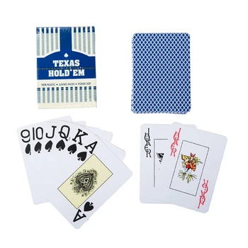 Poker-Kartenspiele aus Kunststoff, wasserfest und matt poliert, Spielkarten, Unterhaltung, Brettspiel, Poker