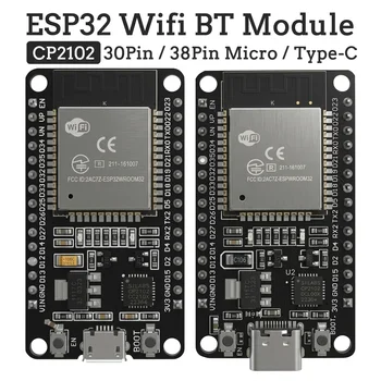 ESP32 Entwicklungsboard 2,4G WLAN Bluetooth-Modul 30-Pin 38-Pin CP2102 Micro Type-C Ultra-Niedriger