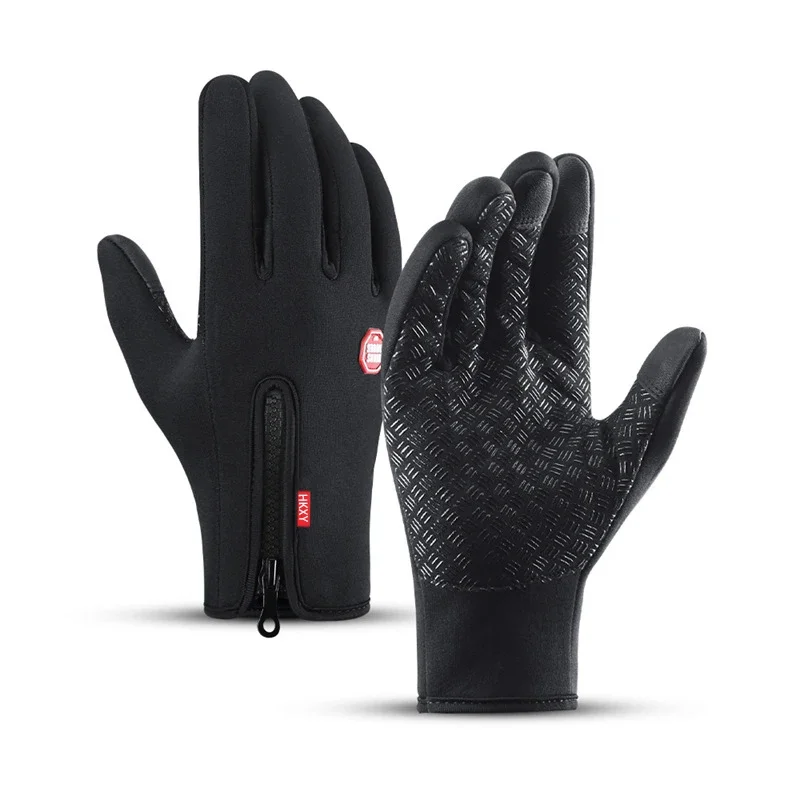 Männer Frauen Radfahren Winter Warme Sport Handschuhe – Bild 6