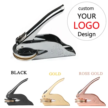 Embosser-Stempel, Logo, individuelle Hochzeit, Bibliothek, Buch, private Siegel, individuelle Anpassung