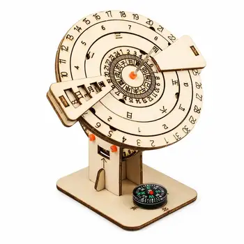 DIY STEM Wissenschafts-Experimentier-Set Doppelseitiges Sonnenuhr-Modell Handgefertigte Erfindung