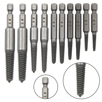Schraubenausdreher-Set mit gebrochenem Kopf und Sechskantschaft, gebrochener Kopf, Schraubendreher (10 Stück)