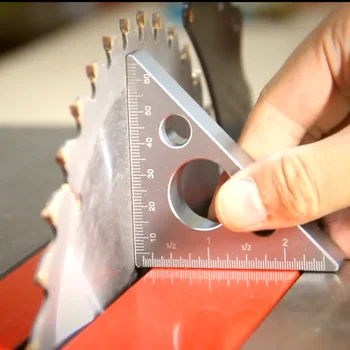 Rechtwinkliges Lineal aus Aluminiumlegierung, Einstecktuch, DIY, Holzbearbeitung, Dreieckslineal