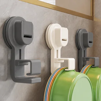 Saugnapf Haken Wand Waschbecken Lagerung Rack Multifunktionale Haken für Hängende Kleidung Handtuch Becken