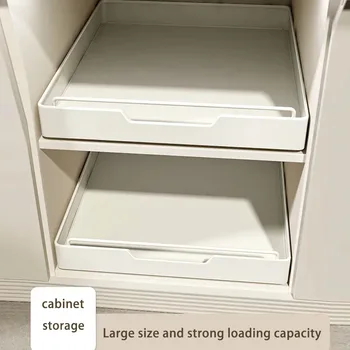 Küche Lagerung Rack mit Rutsche Schienen Ausziehbare Küche Schublade Typ Ablage Gewürz Box Lagerung Regal