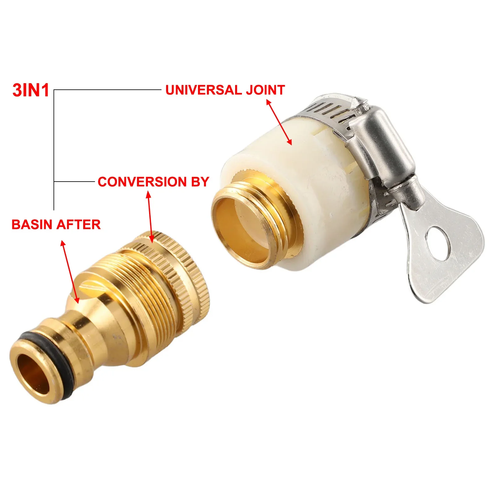 15-23mm Universal Schlauch Wasserhahn Adapter Wasserhahn – Bild 6