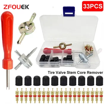Auto Fahrrad Schlitz Griff Reifen Ventil Stem Core Remover Schraubendreher Reifen Reparatur Installieren Tool