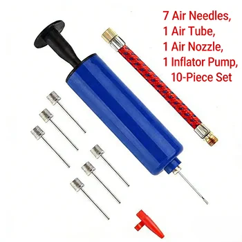 Set Mini-Handpumpen-Set, 15,2 cm, tragbare Luftpumpe, manuelle Pumpe für mehrere Ball-Sportzubehör (10 Stück)