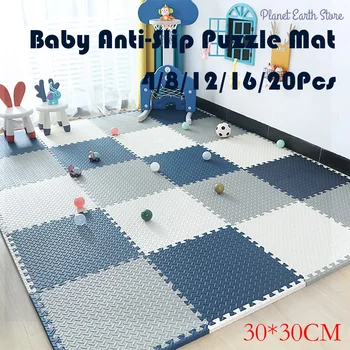 Baby-Spielmatte, Teppich, Puzzle-Matten, Bodenmatte für Kinder, dicker EVA-Schaum-Teppich