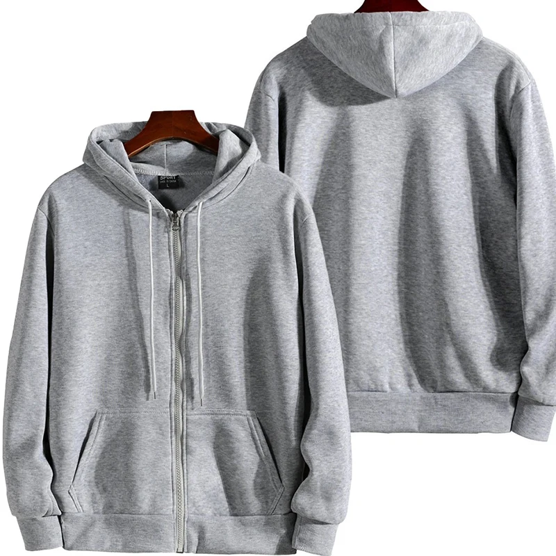 Reiß verschluss Hoodies Herbst Winter Herren neue Langarm