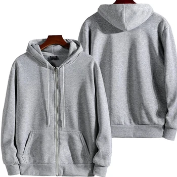 Reiß verschluss Hoodies Herbst Winter Herren neue Langarm Kapuze Sweatshirt Mode lässig männliche Outfit