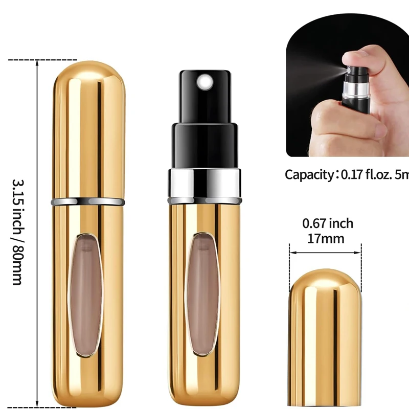 1/4 Stück 5 ml Parfümzerstäuber, tragbarer – Bild 4