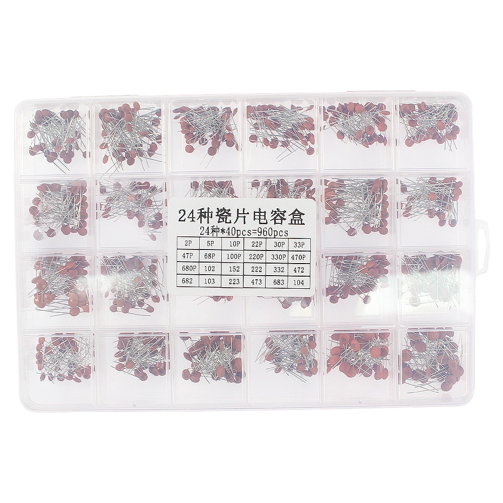 300/960-teiliges Keramikkondensator-Set, 2 pF-0,1 uF – Bild 2