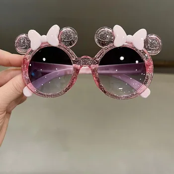Süße Kristall Bogen Mädchen Kinder Sonnenbrille Mode Trend personalisierte Cartoon Sonnenbrille Kinder
