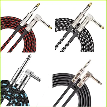 6,35mm Audiokabel TRS 1/4 Zoll 6,5mm Audiokabel für E-Gitarre Bass 1,5/3/6M Vergoldet Abgeschirmt Geräuscharm