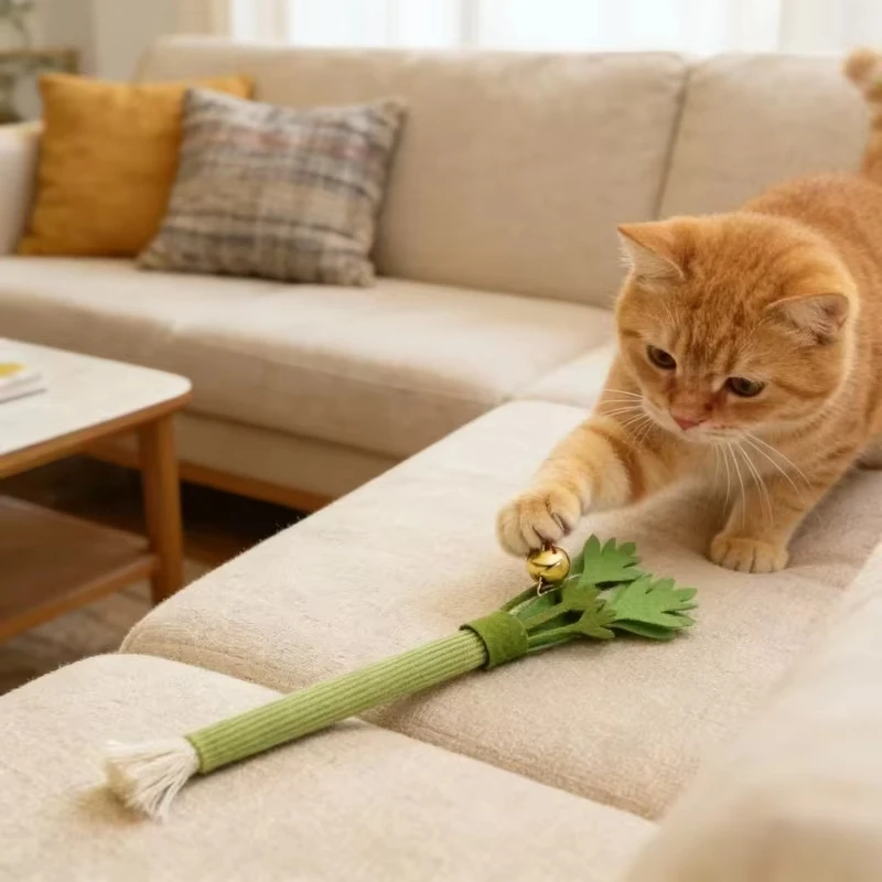 Interaktives Katzen-Kauspielzeug mit Katzenminze, Beißstab – Bild 4