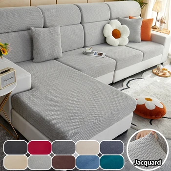 Jacquard Sofa Schonbezug Twill Muster Elastische Sofa Abdeckungen Möbel Schutz für Schlafzimmer Büro