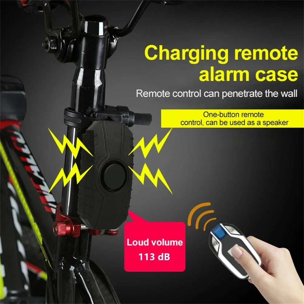 Drahtlose Fahrrad Vibration Alarm USB Ladung Wasserdichte – Bild 2