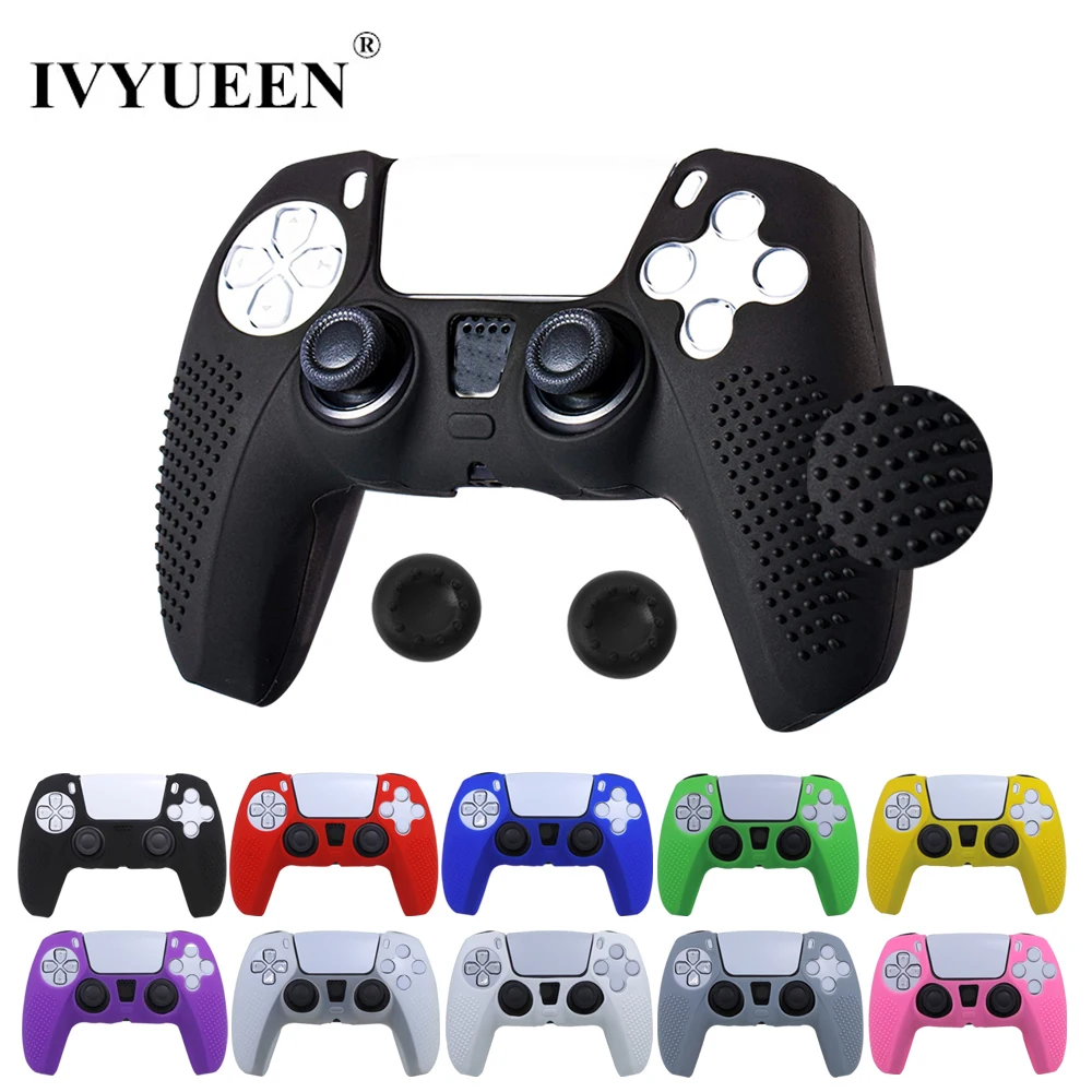 IVYUEEN Anti-Rutsch-Silikonhülle für PlayStation 5 PS5 DS5