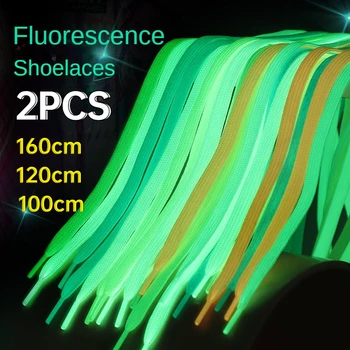 160cm 120cm 100cm Leuchtende Schnürsenkel Glow in the Dark Bunte Schnürsenkel Kinder Party Geschenk (2 Stück)
