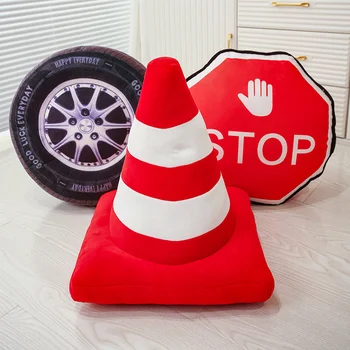 40cm Verkehrsampel-Serie Kissen-Verkehrsampel-Straßensperre Kreatives Plüschtier Geeignet für Zuhause Kinder
