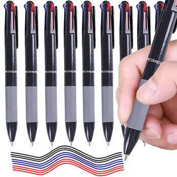3-in-1-Kugelschreiber mit roter/schwarzer/blauer Tinte, Farbe 0,7 mm, für Schüler, Kugelschreiber, Schreiben
