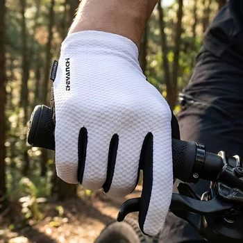 Fahrradhandschuhe Leichtgewichtig Atmungsaktiv Rutschfest Vollfinger-Handschuhe SBR Hochelastisch Stoßdämpfend