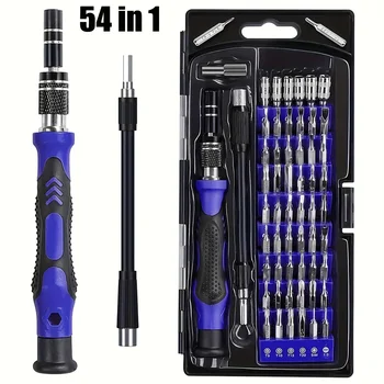 Präzisions-Schraubendreher-Set, 54-in-1 mit Bits, Magnetisches Schraubendreher-Set mit Flexibler Welle