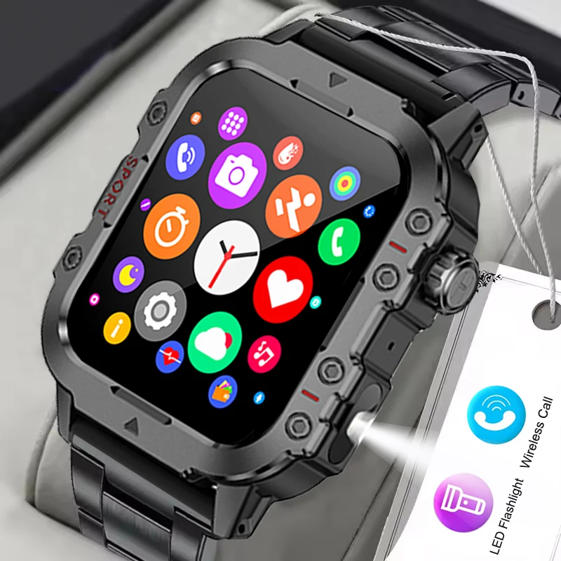 2026 Neue Militärische Smartwatch für Herren IP67 3ATM