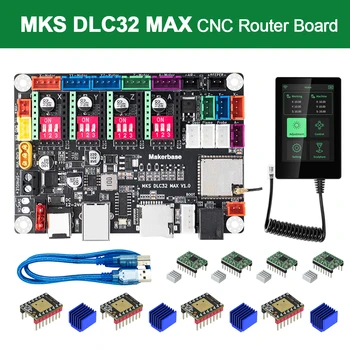 Makerbase MKS DLC32 MAX CNC-Fräsplatine Lasergravurmaschine 4-Achsen-Controller Holzarbeiten Lasergravierer