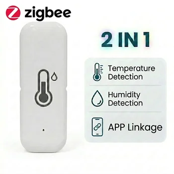 Zigbee Smart Temperatur- und Feuchtigkeitssensor für Innenräume, Hygrometer-Controller zur Überwachung