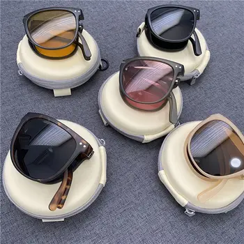Zusammenklappbare Sonnenbrille, tragbar, ultraleichter Sonnenschutz, UV-Schutz, Sonnenbrille für Männer